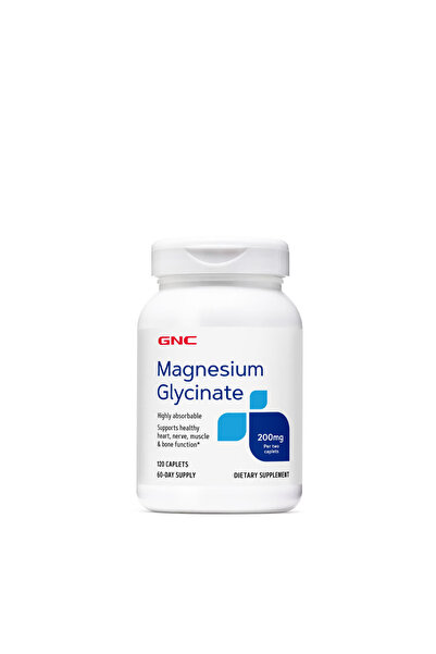 GNC Magnesium Glycinate 200mg (Magneziu pentru Relaxarea Musculara si Sustine...