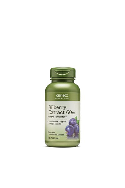 GNC Bilberry Extract 60mg (Extract Standardizat din Afine) Herbal Plus 100cps
