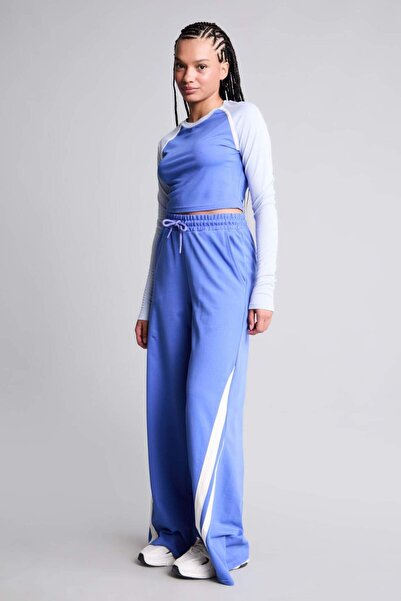 DeFacto Pantaloni sport - Albastru - Picior larg
