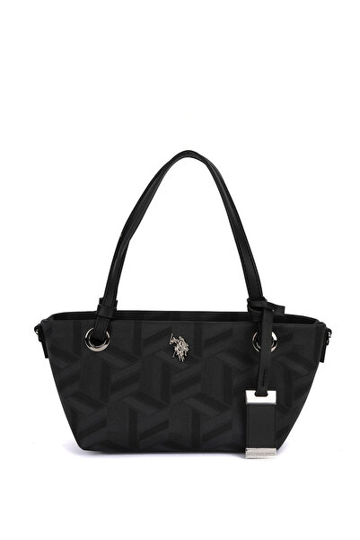 U.S. Polo Assn. حقيبة ماسنجر نسائية باللون الأسود-أسود US26513