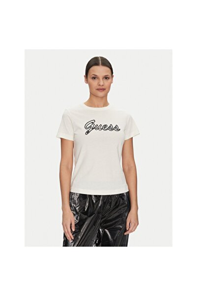 Guess Γυναικείο T-shirt V5GI02K9RM1 Κρεμ