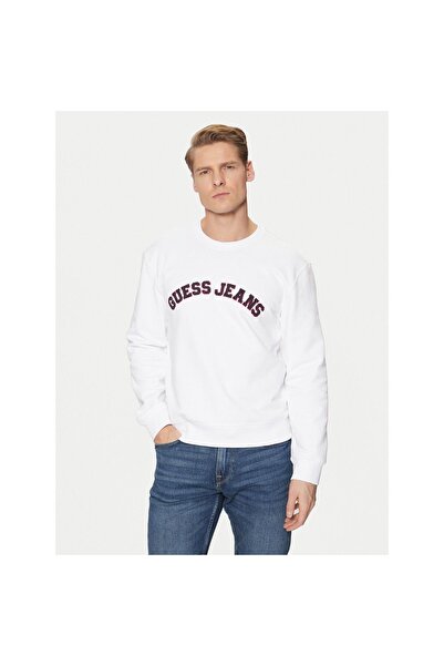 Guess Jeans Ανδρική Μπλούζα M5RQ41KCPR1 Λευκή