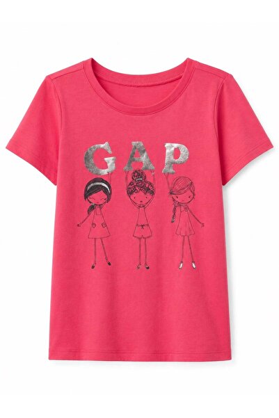 GAP Kids Gap Baby Girl Graphic Patterned T-Shirt 12-18 Months 6-12 Years Red