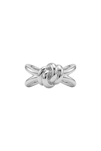 Charmist Steel Knot Adjustable Ring Silver