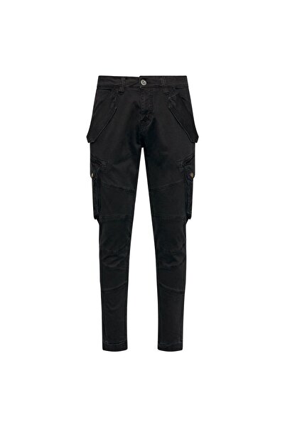 Alpha Industries Pantaloni bărbați din material textil 126215 Negru
