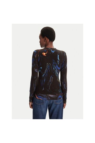 Desigual Pulover de damă 25WWJF05 Negru