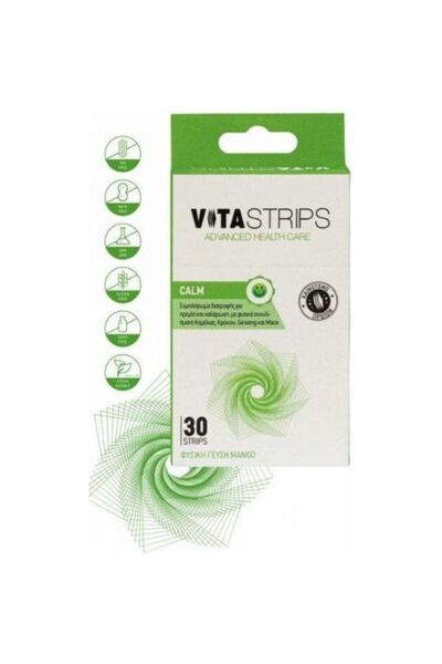 OEM Vitastrips Calm Συμπλήρωμα Διατροφής για Ηρεμία και Χαλάρωση, 30 τεμάχια