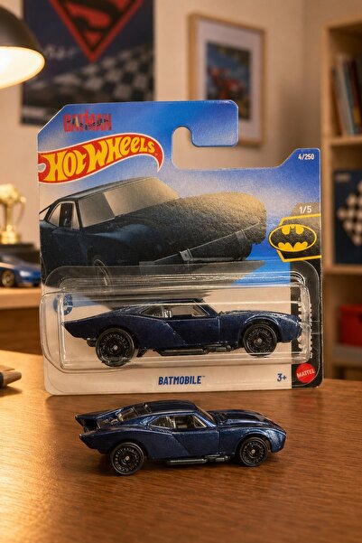 HOT WHEELS باتموبيل - سيارة لعبة معدنية من سلسلة باتمان الخاصة