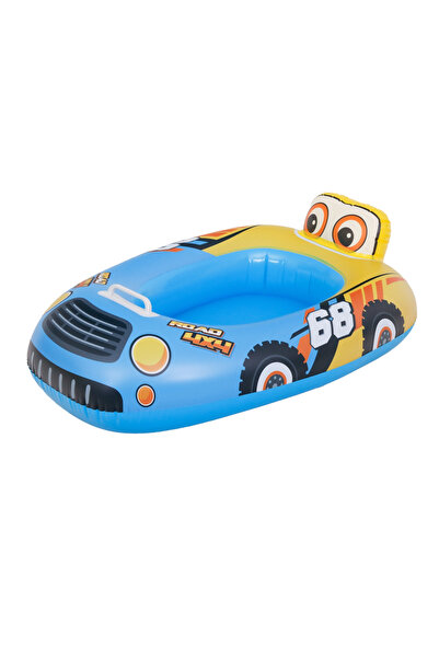 Jilong Race Car Kids Inflatable Ride-On Pool Float Raft Lounger, PVC