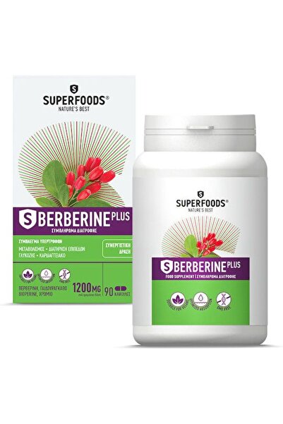 SUPERFOODS Μπερβερίνη 1200mg 90 κάψουλες