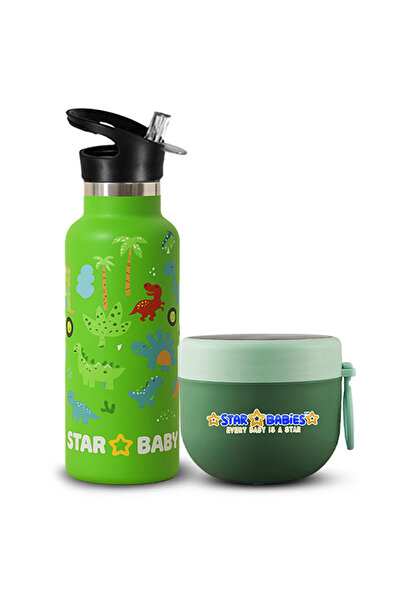 STAR BABiES Stainless Steel Vaccum Insulated Water Bottle 500ml With Thermal ...