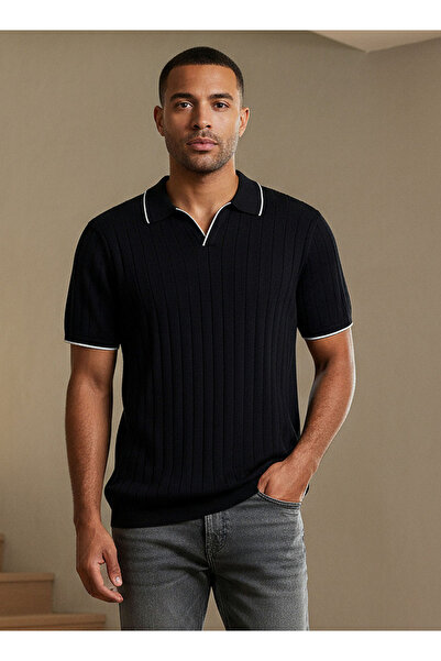 FAV FLAT KNIT JOHNY COLLAR HALF SLEEVE POLO