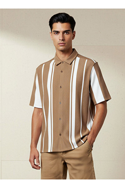 FAV RYAN STRIPE KNIT RESORT SHIRT
