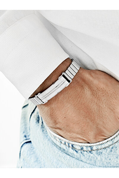 FERRO Silver Steel Men's Bracelet Frj10230A-A 2 Year Warranty Gift Boxed
