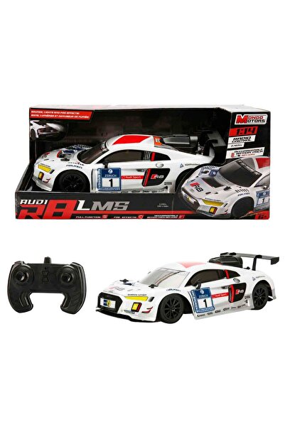 Sunman 1:14 Audi R8 LMS Sesli ve Işıklı Duman Püskürten USB Şarjlı Uzaktan Ku...