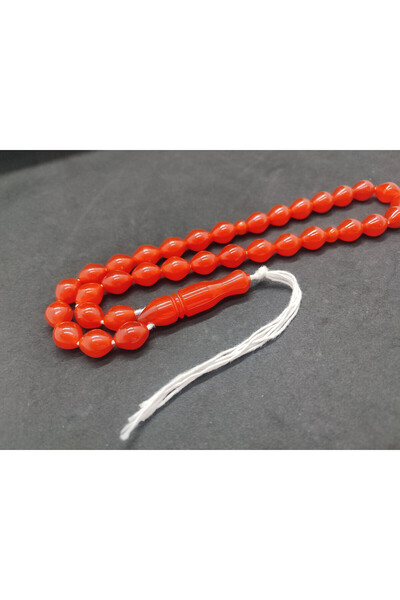 İskeçe Tesbih Kelle Boy Full Size 43 Gr. Old Iran Nefez Baga Certified 10085