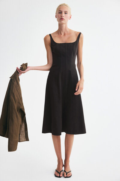 H&M Midi Kot Elbise