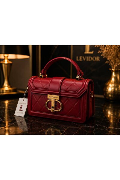 Levidor Levi D'or Gold Tokalı Kapitone Kadın Omuz Çantası