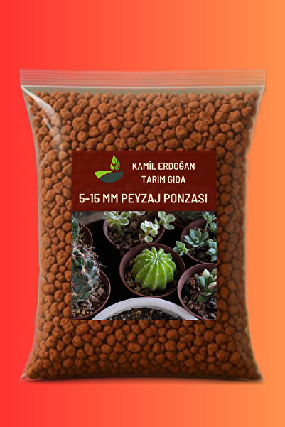 Kamil Erdoğan Tarım Gıda 5 - 15 mm Peyzaj Ponzası 5 lt Volkanik Tüf Pomza Taşı