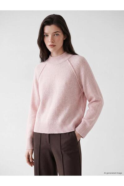 LC Waikiki High Collar Women's Knitwear Sweater (W6)