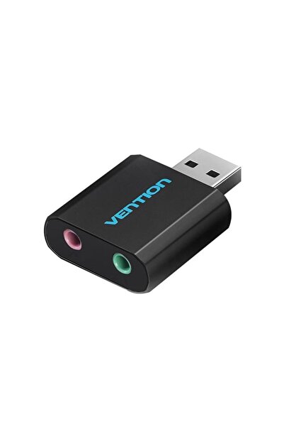 Vention Placă de sunet externă USB SUNET, tip metalic negru, "VAB-S17-B" (tim...