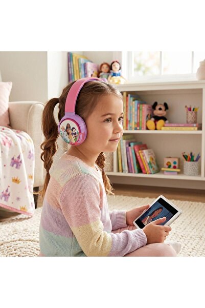 Disney Prensesler Bluetooth Kulaklık Kablosuz Çocuk Kulaklığı Lisanslı
