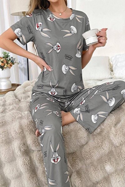 Vessa Homewear New Bugs Bunny Kadın Pijama Takımı