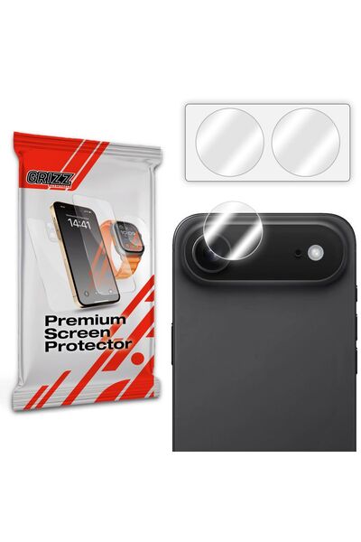 Grizz Glass GrizzGlass HybridGlass Camera Lens Protector for iPhone 17 Air, T...