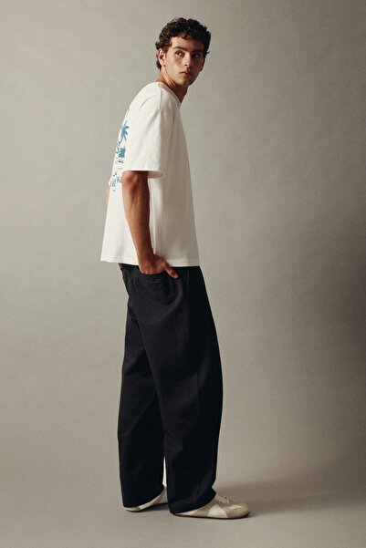 Pull & Bear Pilili baggy pantolon