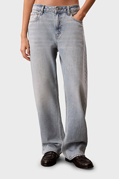 Calvin Klein % 100 Pamuk Straight Fit Düşük Bel Jeans LV047G797G1XO KOT PANTO...