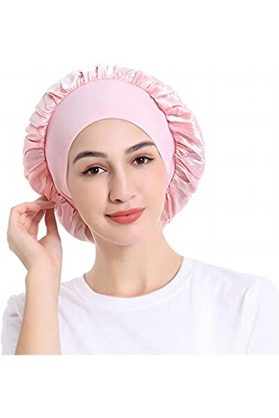 AZONEE غطاء رأس من الساتان الحريري الناعم مع شريط مطاطي عريض للشعر المجعد من ...