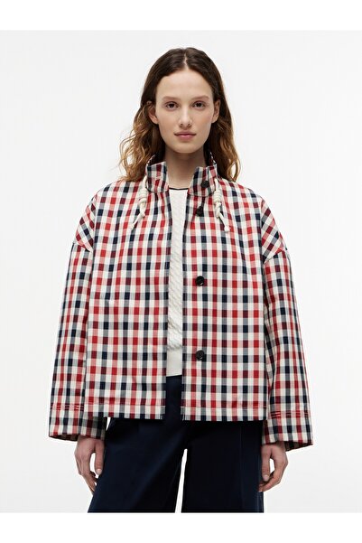 Tommy Hilfiger CHECK COTTON SHORT PARKA