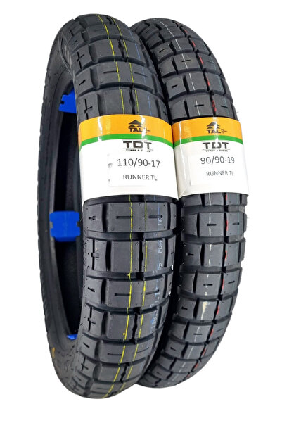TDT TYRES 110/90-17 ve 90/90-19 (TUBELESS - DUBLEKS) Runner Lastik Takımı