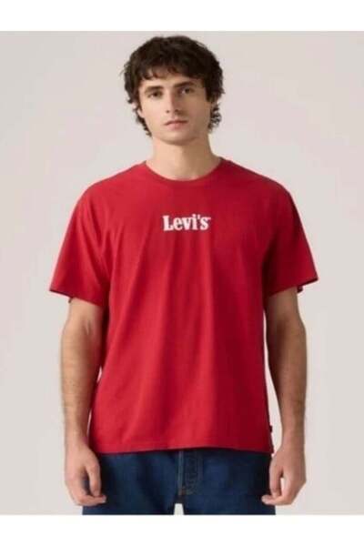 Levi's 100% βαμβακερό μπλουζάκι με χαλαρή εφαρμογή και λαιμόκοψη ποδηλάτου, α...