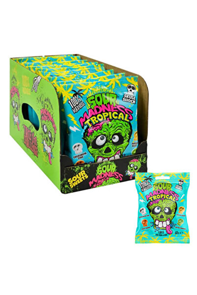 Halloween SOUR MADNESS ΚΑΡΑΜΕΛΕΣ 60gr. - (TROPICAL)