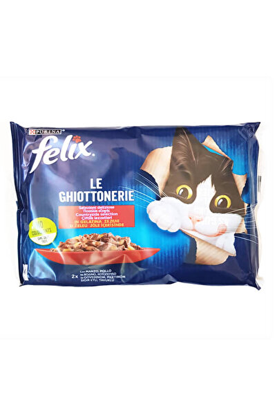 Felix ΓΑΤΟΤΡΟΦΗ ΣΕ ΖΕΛΕ (4x85gr) - (ΜΟΣΧΑΡΙ/ΚΟΤΟΠΟΥΛΟ)