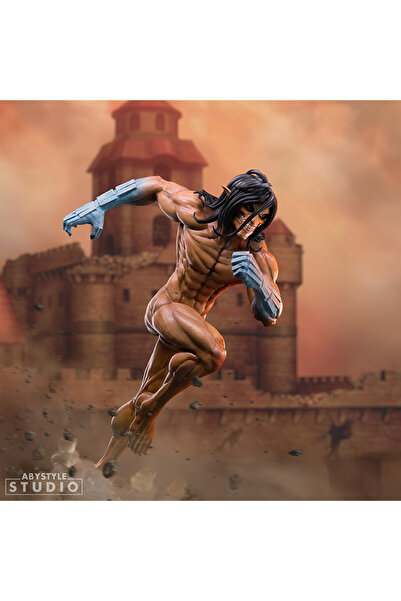 ABYstyle 💥 Attack on Titan - Eren Yeager Titan Formu Figürü (19 cm - 1:10 Öl...