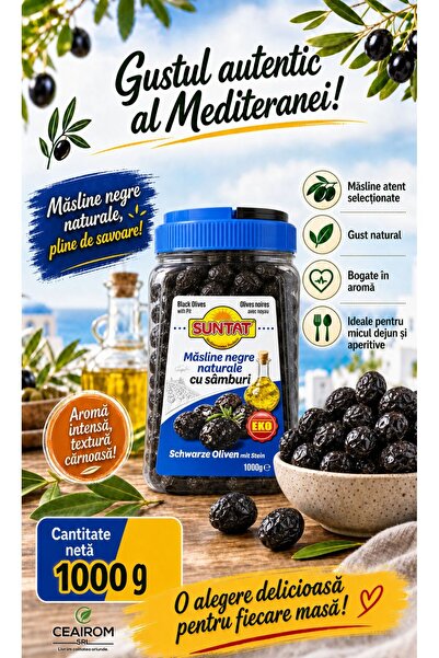 Suntat MASLINE NEGRE TIP GEMLIK 1 KG EKO (351-410)
