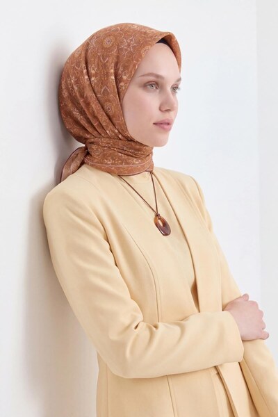 Silk Home Soft Scarf Tan 90X90