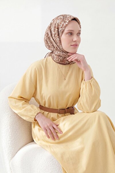 Silk Home Soft Scarf Perla Brown 90X90
