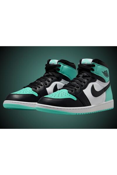 Nike Air Jordan 1 Retro High OG Green Glow White Black -HRN SPORT