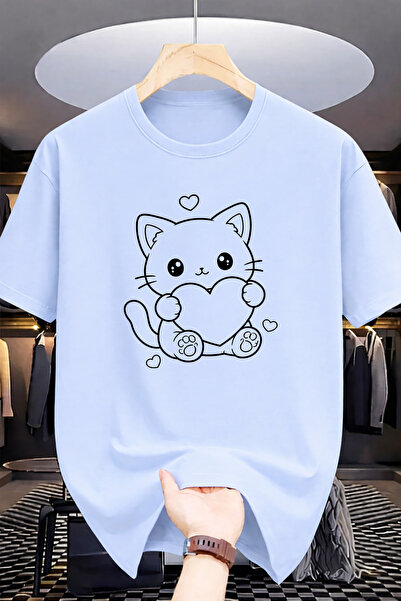 Pink Sky Premium Oversize T-Shirt 100% Cotton Unisex Comfortable Fit Trending...