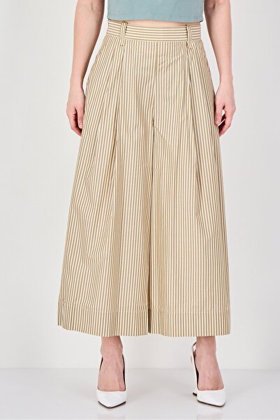 vivere Women Regular Fit Stripe Wide Leg Pants, Multicolor