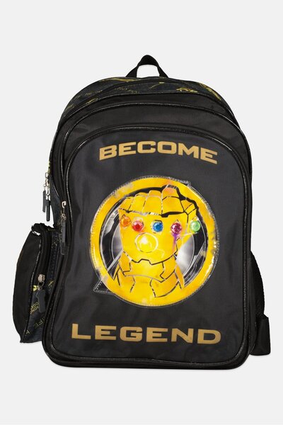 Marvel Kids Boy Avengers Infinity War Backpack 39 H x 27L x 15 W cm, Black Combo