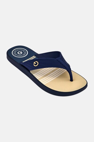 Cartago Men Montreal Thong Slip On Slippers, Dark Navy