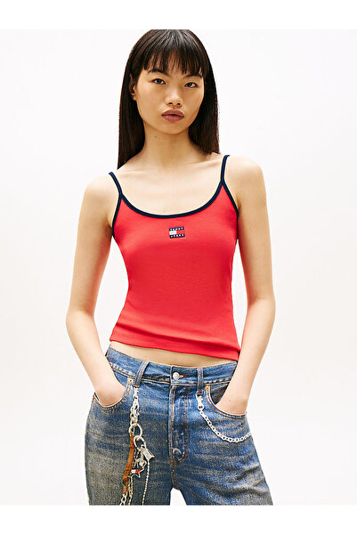 Tommy Hilfiger Kadın Slim Fit Askılı T-shirt