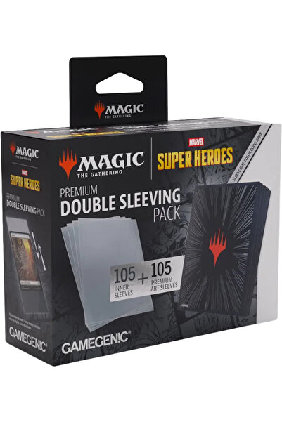 Gamegenic MTG Πακέτο Διπλής Προστασίας Κάρτας Πρέμιουμ Μαύρο (105) Τυπικό Μέγ...