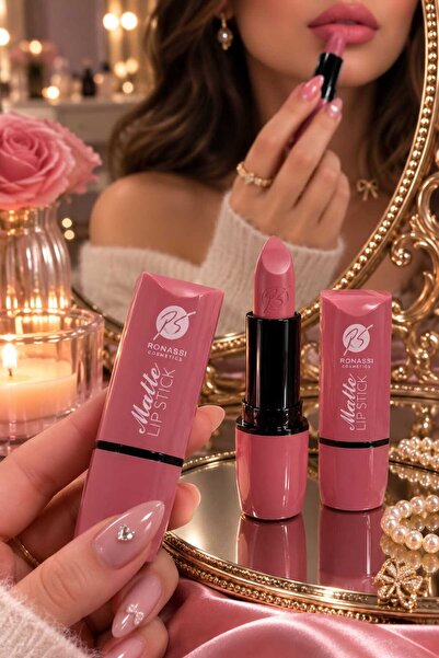 ORİON GLOBAL Matte Lip Stick – Uzun Süre Kalıcı Mat Ruj (Gül Kurusu Acık Pembe)