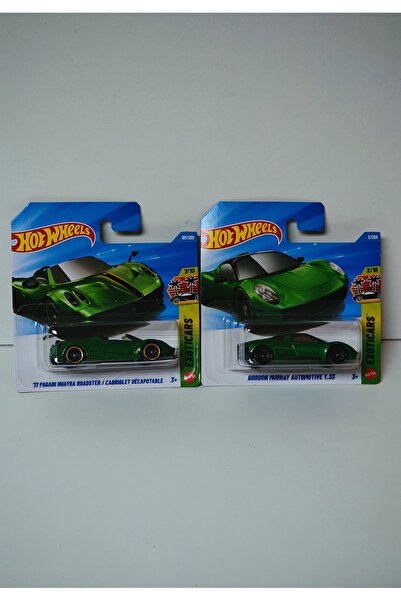 HOT WHEELS 2'li Araba Seti - 2 Farklı Model - Pagani Huayra / Gordon Murray