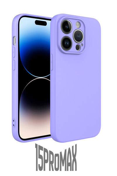 PSGT iPhone 15 pro Max Silikon Kılıf Kamera Korumalı Kapak